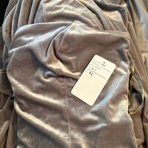 Sage green velvet bridesmaid dress